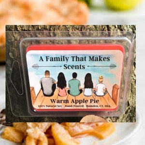 Apple Pie Wax Melts - Highly Scented - 100 % Natural Soy - Eco-Friendly - Hand-Poured - Scented Wax Tarts - Soy Wax Melts.