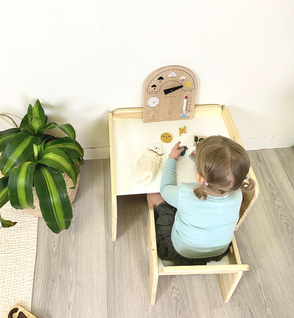 Montessori Table and Chair Toddlers Toddler Furniture Etsy