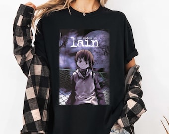 Unisex Lain Shirt, Lain, Lain Iwakura, Serial Experiments Lain Shirt, Serial Experiments Lain T Shirt, Anime Tee, Lain Design, Manga