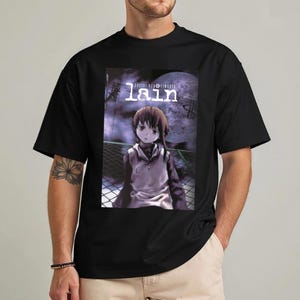 Unisex Lain Shirt, Lain, Lain Iwakura, Serial Experiments Lain Shirt, Serial Experiments Lain T Shirt, Anime Tee, Lain Design, Manga