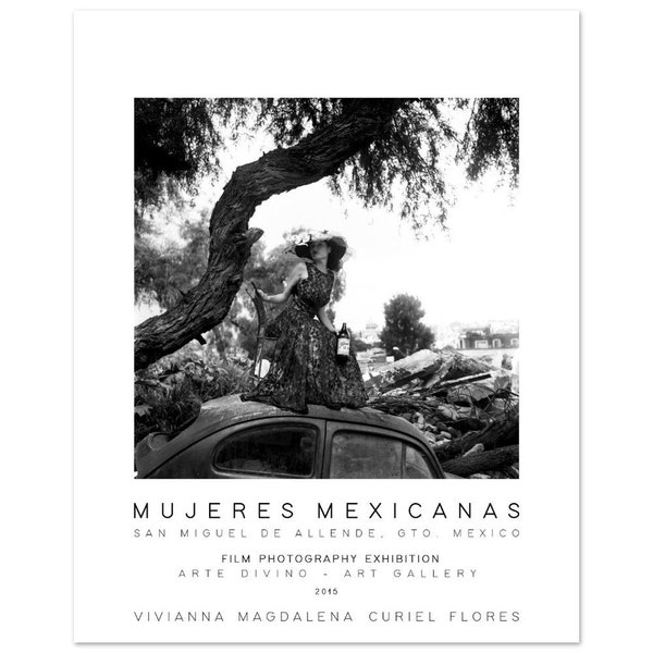 Mujeres Mexicanas 2.0 Premium Matte Paper Poster Fotograf Schwarzweiß Dunkelkammer Fotografie Analoger Film