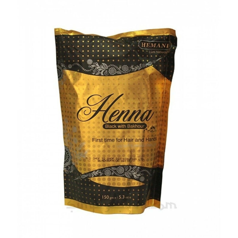 Hemani Henna Natural Hair Dye Mendi Black Bakhoor Brown | Etsy