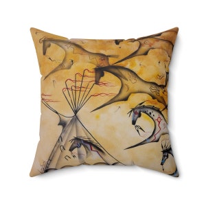 Rolling Thunder 4 sizes Spun Polyester Square Pillow