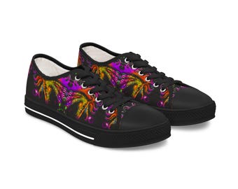 Zapatillas bajas En Fuego Rainbow Black Pattern / Zapatillas de mujer
