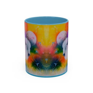 Symbiosis Accent Coffee Mug - Vibrant Art Mug for Coffee Lovers, Unique Gift for Nature Enthusiasts, Home Decor, Art Lover's Gift image 2