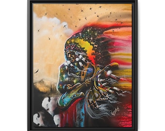 Prairie Blues - Stevie Ray Vaughan my version of him and I had dressed as brother gave him. Run of #250 prints
