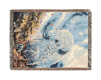 Courage 80x60 Woven Blanket | Ocean Animal Throw