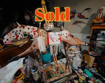 can make one on request - this one's sold. Spirit Horse Horse War pony spirit horse approximate 26 inch