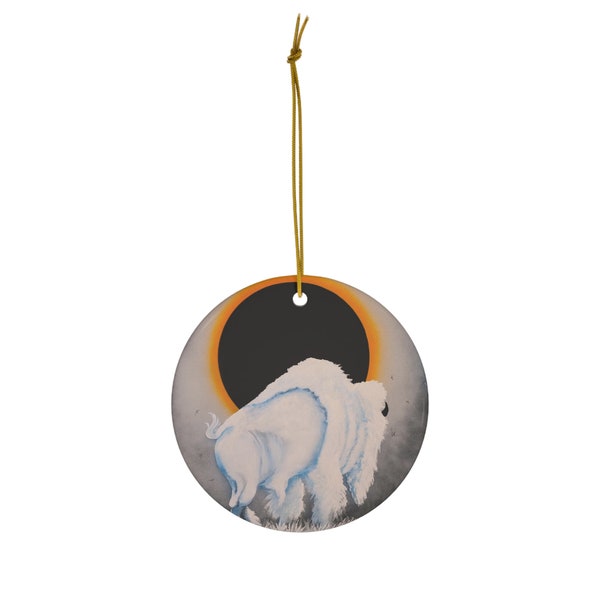 Ring of fire Ceramic Ornament