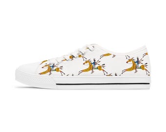 Yellow Horse 2 Pattern Sneakers | Women's Low Top Sneakers