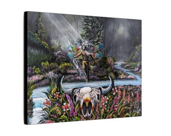 Little Warrior 12x16 n 18x24 Canvas Gallery Wraps