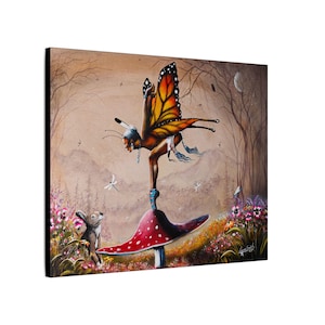 Encore Native American Lore and Fairies, Matte Stretched 0.75'' Wall Decor, Special Unique Creation, Home Decor, Fantasy Art, Gift for