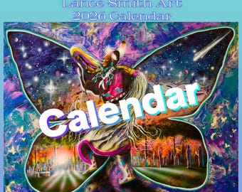 Lance Smith Native American Art 2026 Wall Calendar