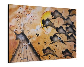 Prayer for Their Return 18x12 & 24x36 Canvas, Stretched, 1.25"