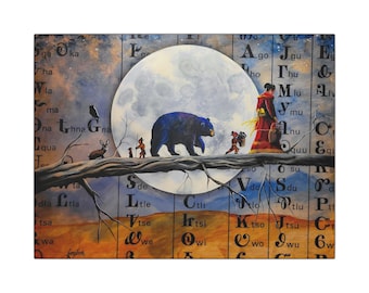 Blue Bear Canvas Gallery Wraps