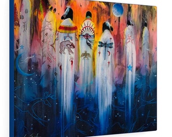 Wir sind das Licht - Canvas Gallery Wraps