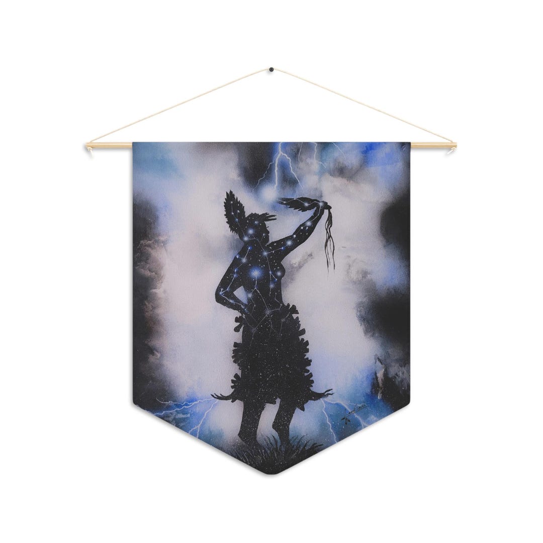 Native American Jingle Dress Dancer Pennant: Cultural Home Decor (18x21 ...