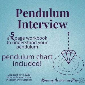 Pendulum Interview Chart and Workbook image 2