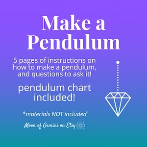 How to Make a Pendulum - Downloadable Instructions