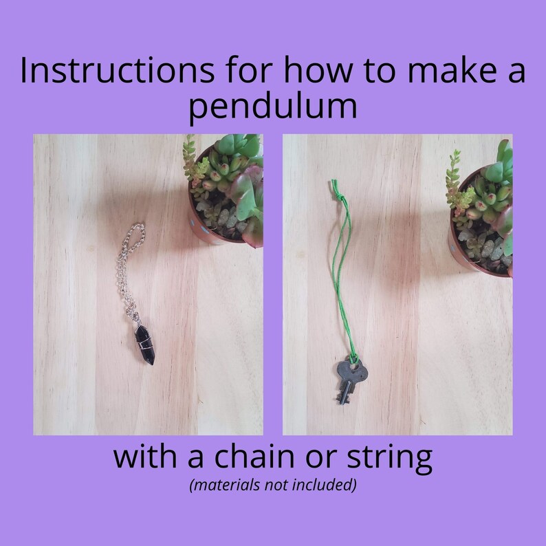 How to Make a Pendulum Downloadable Instructions Etsy