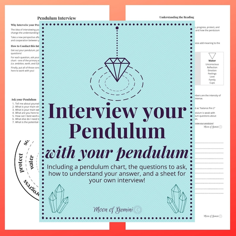 Pendulum Interview Chart and Workbook image 3