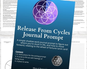 Shadow Work Journal Prompt Release From Cycles Wheel of Fortune PDF