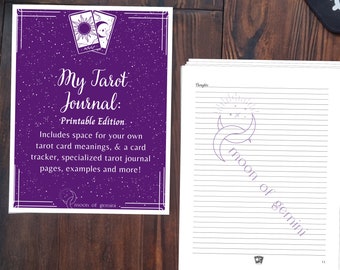 Tarot Journal PRINTABLE Tracker