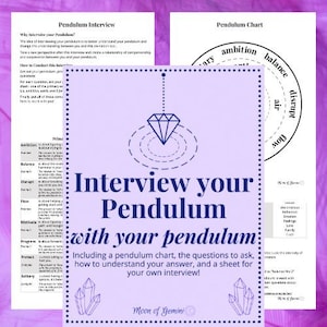 Pendulum Interview Chart and Workbook image 1