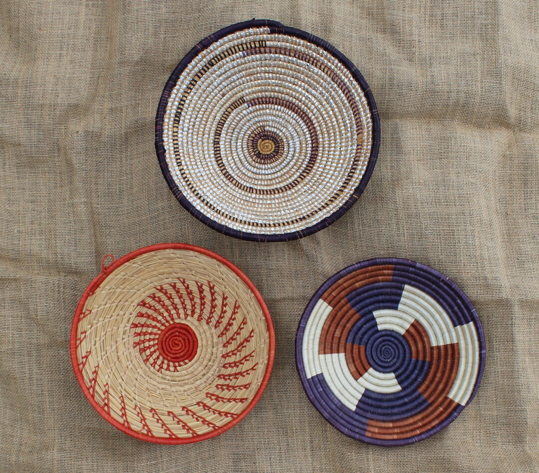 Handmade Ugandan Wall Decor Banana Fiber Ugandan Bowls Etsy UK