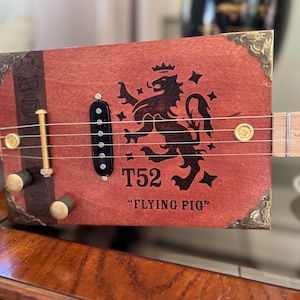 JonBoy Flying Pig 4 String Cigar Box Guitar