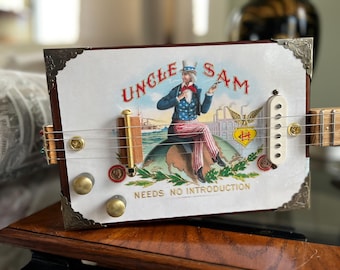 JonBoy Uncle Sam 4 String Cigar Box Guitar