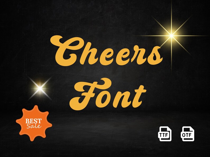 Cheers TV Show Inspired Font for Procreate, Cricut, Canva Commercial