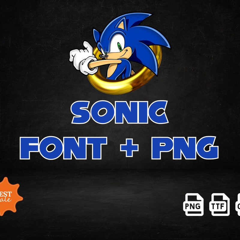 Sonic R Font Sonic Png Font - Etsy