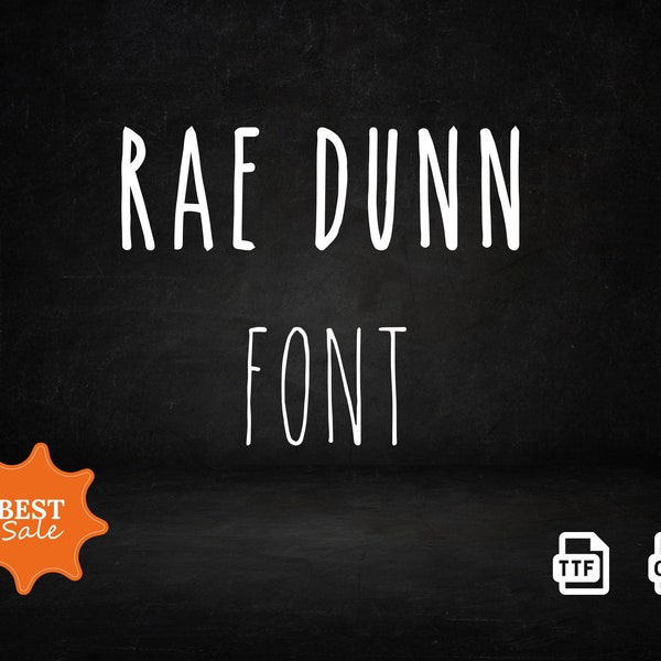 Rae Dunn Font, Farmhouse Typography Inspired Font for Procreate, Cricut, Canva | Commercial Use | Digital Typography