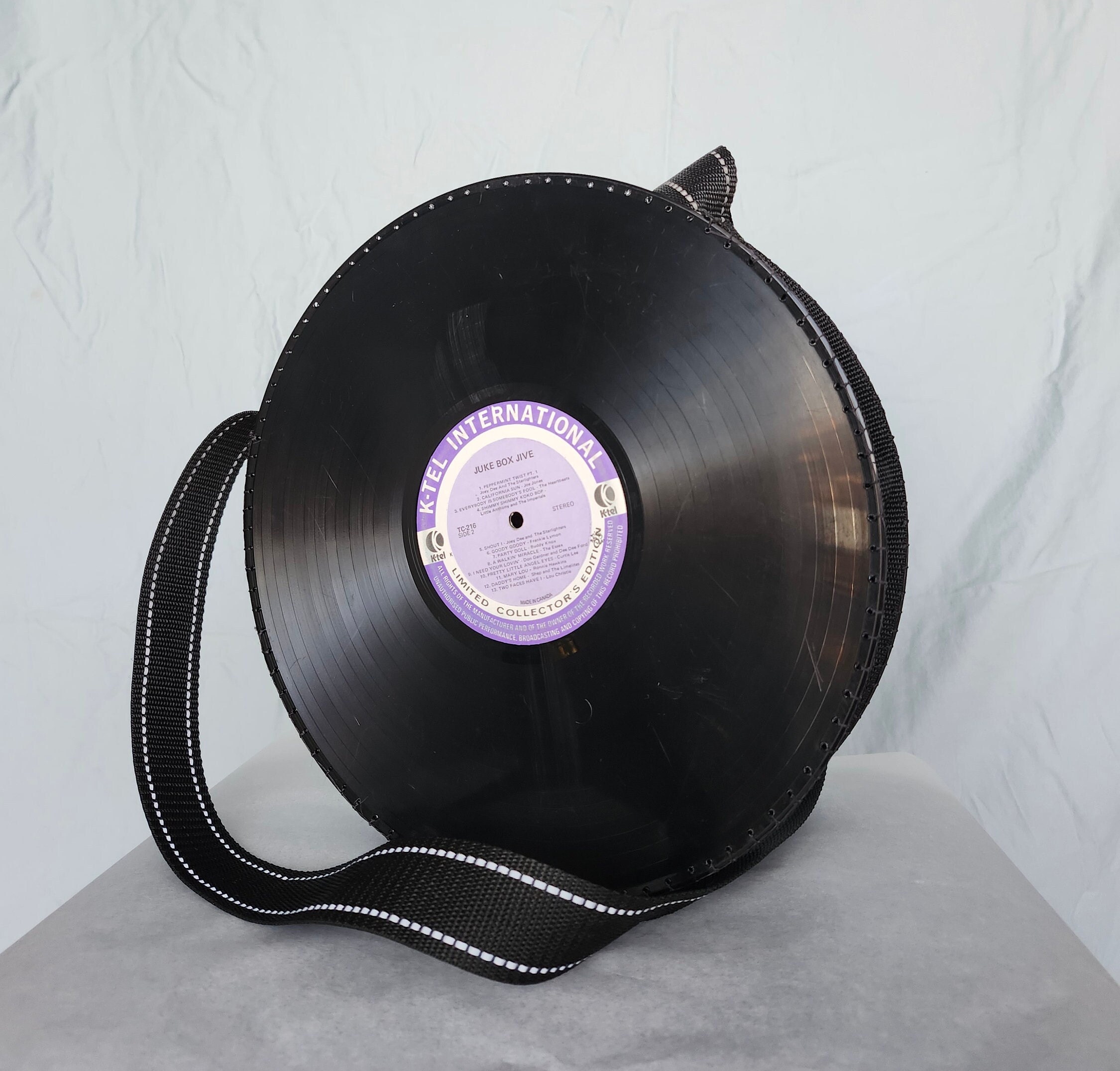 Vintage Upcycled Vinyl Record Bag Etsy