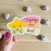 Trying my best shooting star die-cut vinyl sticker - you tried - summer - inspirational - funny