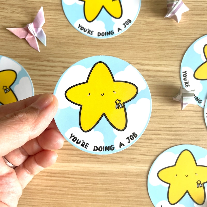 Good Job Stickers - Etsy