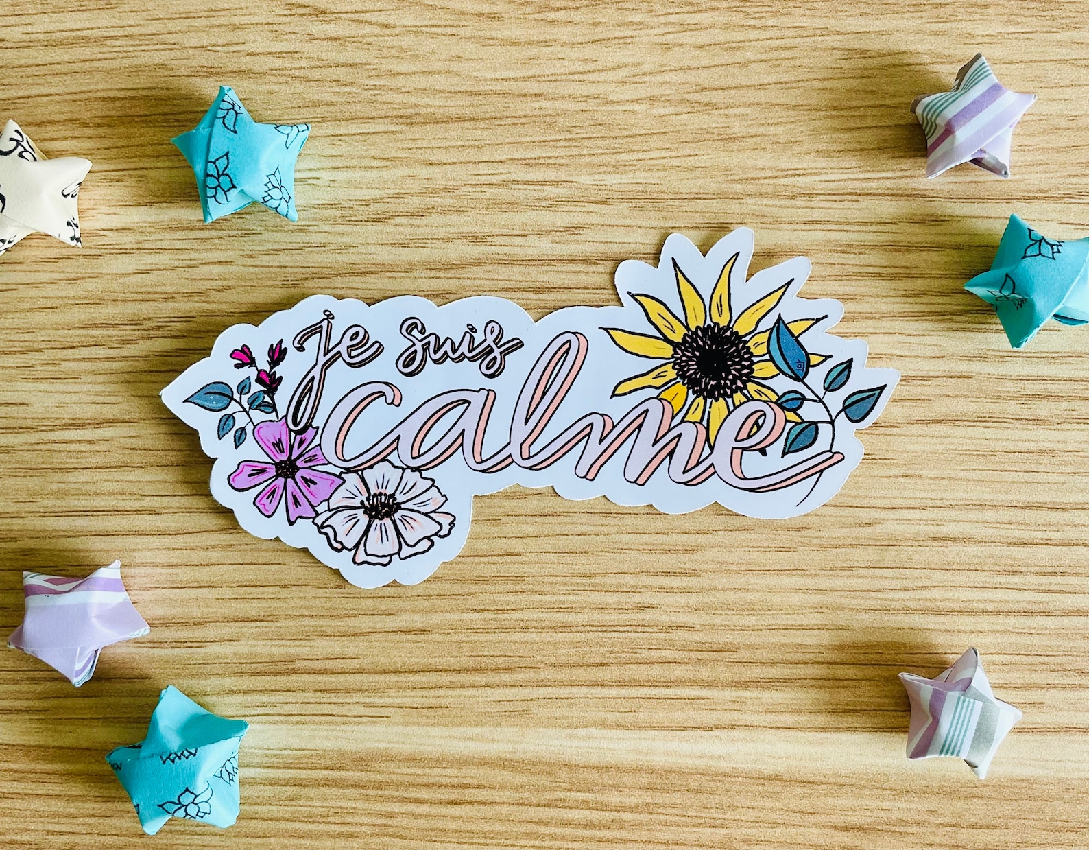 Je Suis Calme Die-cut Vinyl Sticker Water Resistant Mental | Etsy