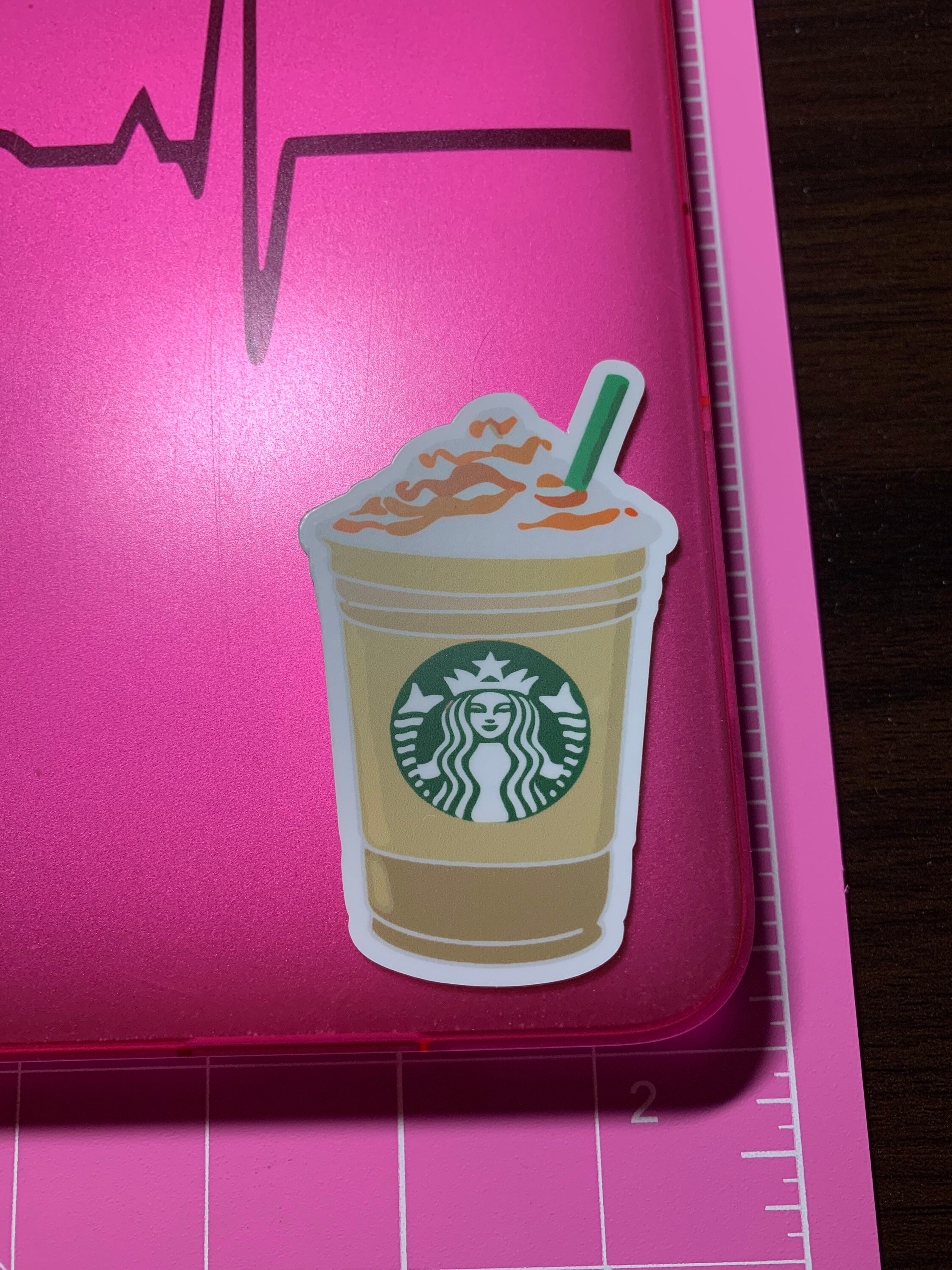 Frappuccino Sticker, Starbucks Sticker, Laptop Sticker, Coffee Sticker