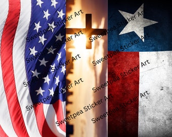American Flag Tumbler Wrap PNG file, Digital Download, USA Flag, Texas Flag, Christian Gift