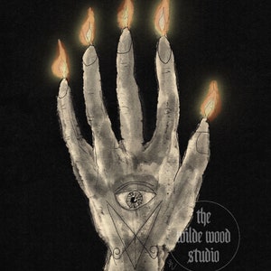 Hand of Glory - art print - folklore - horror - witchcraft - voodoo