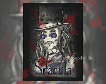 Drácula - Lámina artística - Drácula de Bram Stoker - Decoración del hogar - Terror
