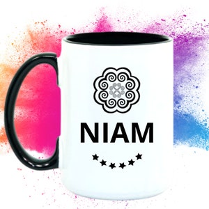 Hmong Niam (Mom) Customize Mug Gift With Flower Design