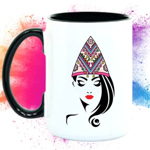 Hmong Girl Attitude Beautiful Hat Custom Mug One Sided Hair Gift For Her