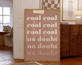 Brooklyn 99 TV Show Quote Printable Art, Cool Cool Cool, No Doubt No Doubt No Doubt, Jake Peralta Funny Trendy Digital Print, Andy Samberg