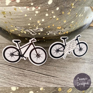 VTT | Vélo de route | Ange gardien | Sticker imperméable | Sticker pour ordinateurs portables, bouteilles d'eau, voitures, vélos, etc.