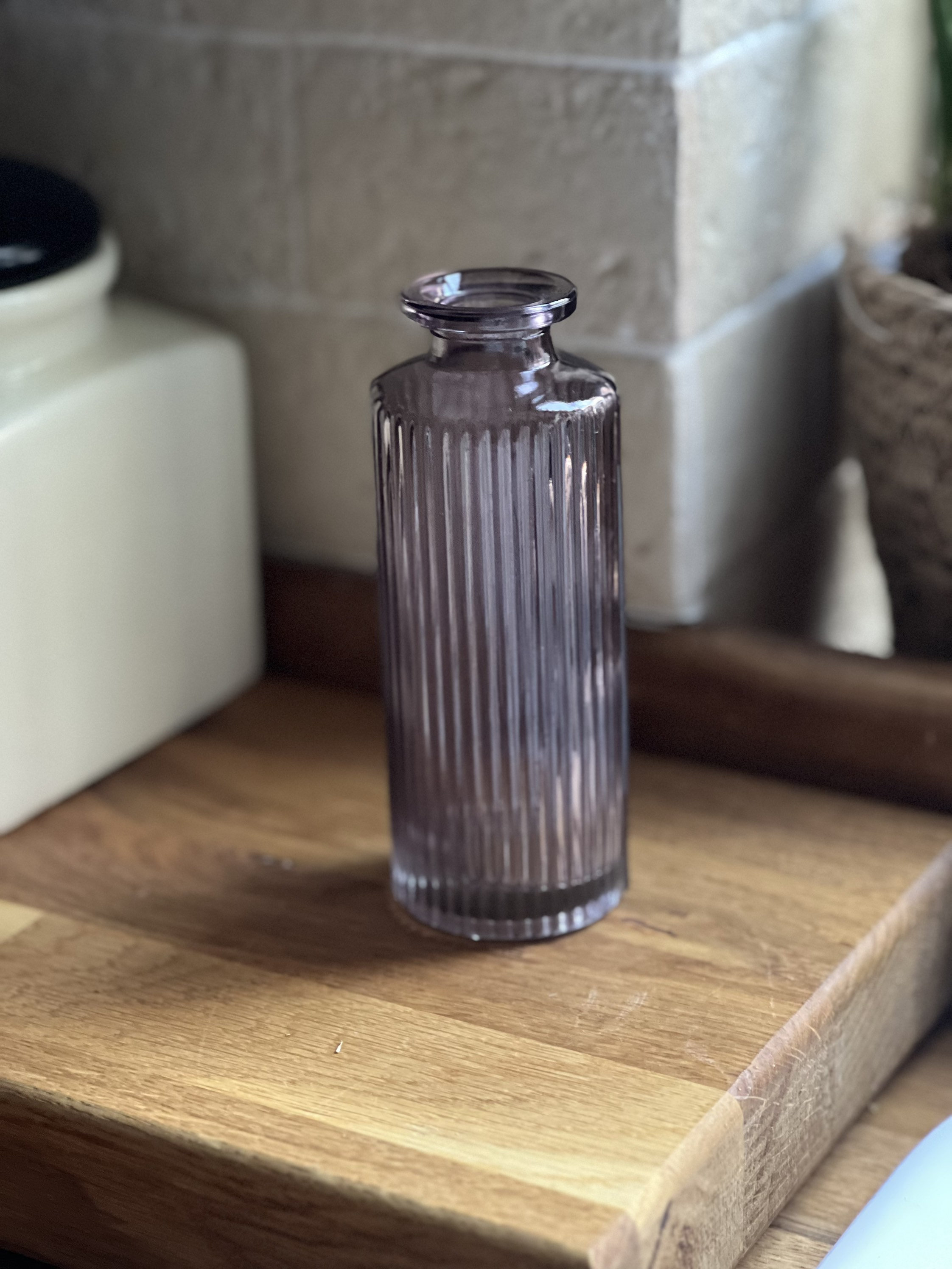 Mini Ribbed Glass Bottle Vase Mini Pink Bottle Vase Small Etsy UK