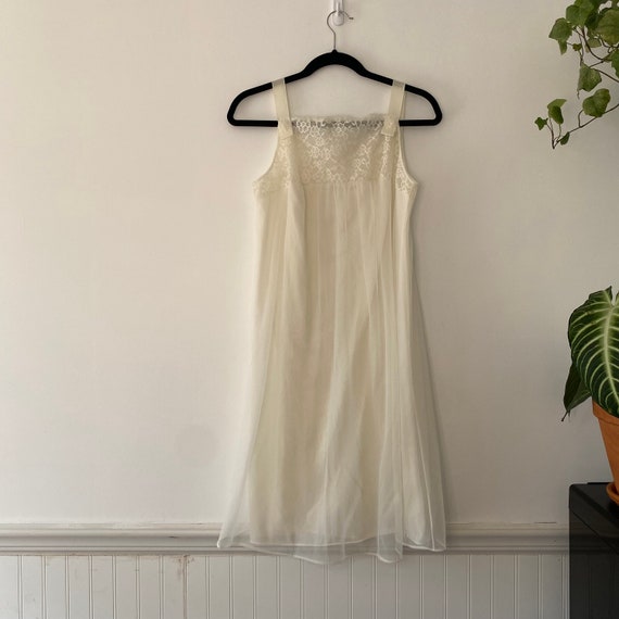 Vintage Van Raalte Lace Night Gown Slip with Lace… - image 6