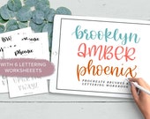 Procreate Lettering Brush Bundle with Workbook (Digital Download)