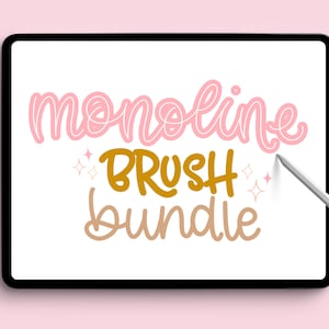 Procreate Monoline Brushes, Procreate Outline Brushes, Procreate Brushes for Beginners